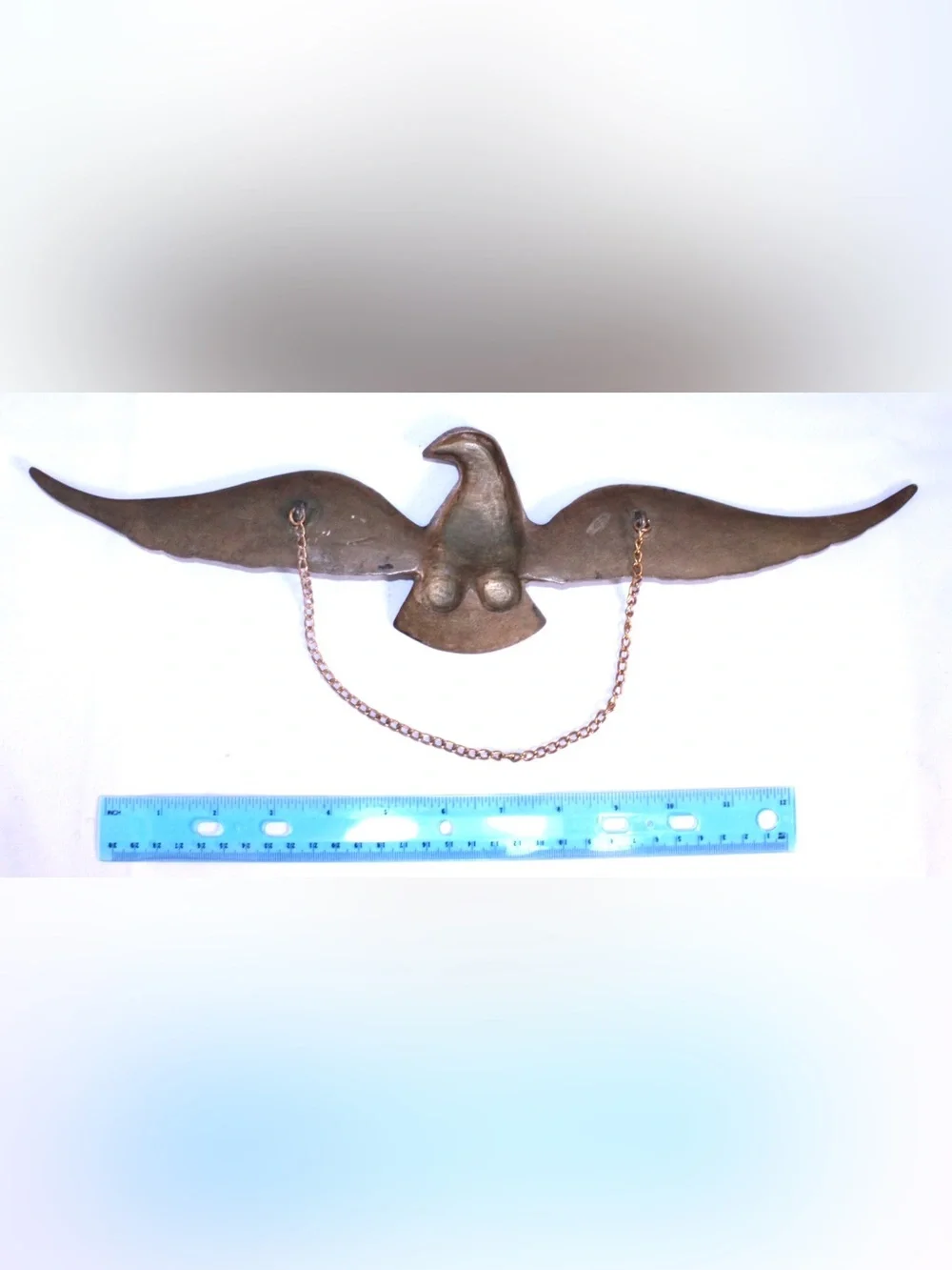 Vintage American Americana Brass Eagle decor Wall Hanger